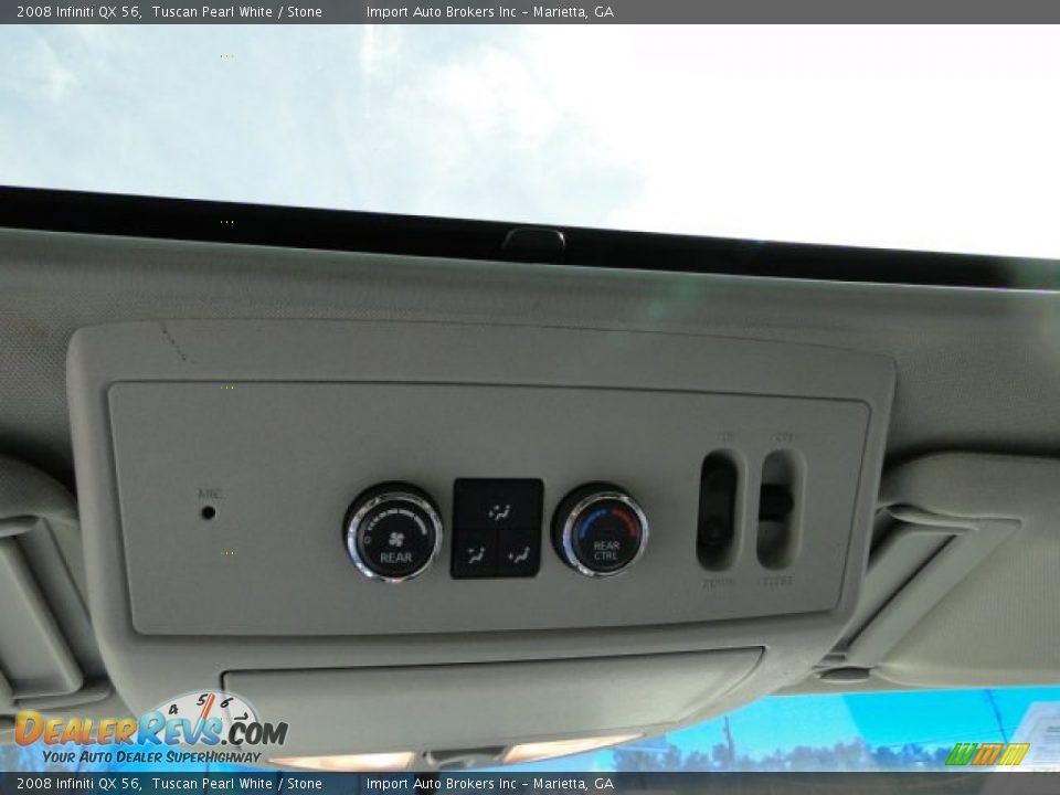 2008 Infiniti QX 56 Tuscan Pearl White / Stone Photo #28