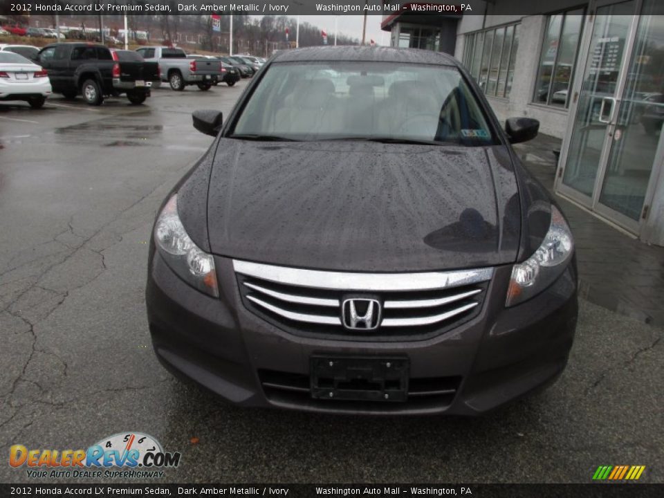 2012 Honda Accord LX Premium Sedan Dark Amber Metallic / Ivory Photo #3