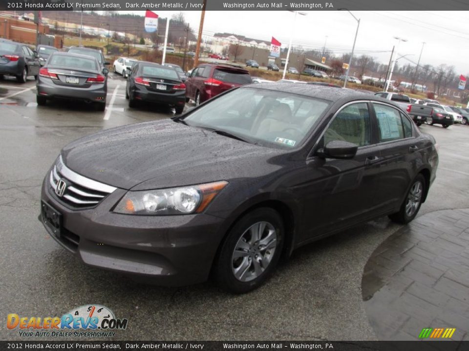 2012 Honda Accord LX Premium Sedan Dark Amber Metallic / Ivory Photo #4