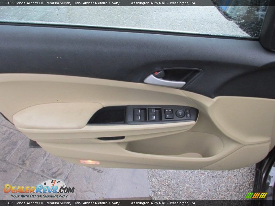 2012 Honda Accord LX Premium Sedan Dark Amber Metallic / Ivory Photo #9