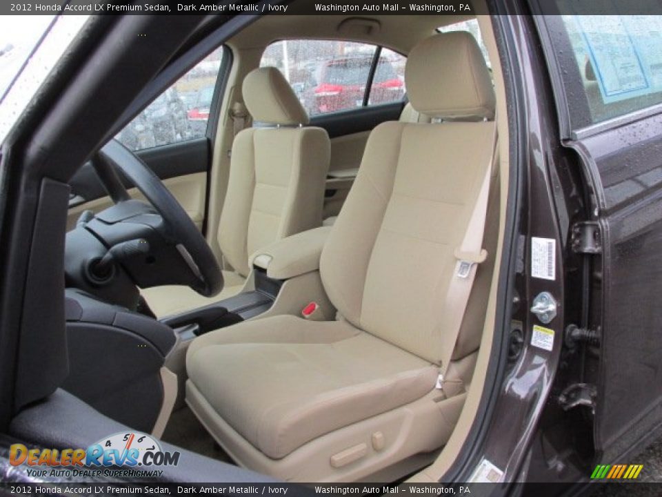 2012 Honda Accord LX Premium Sedan Dark Amber Metallic / Ivory Photo #11