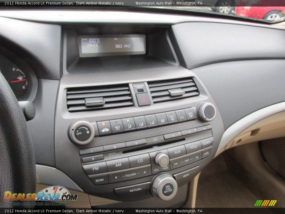 2012 Honda Accord LX Premium Sedan Dark Amber Metallic / Ivory Photo #14