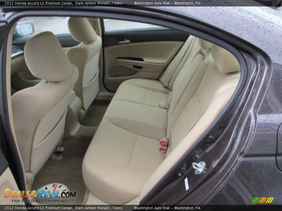 2012 Honda Accord LX Premium Sedan Dark Amber Metallic / Ivory Photo #16