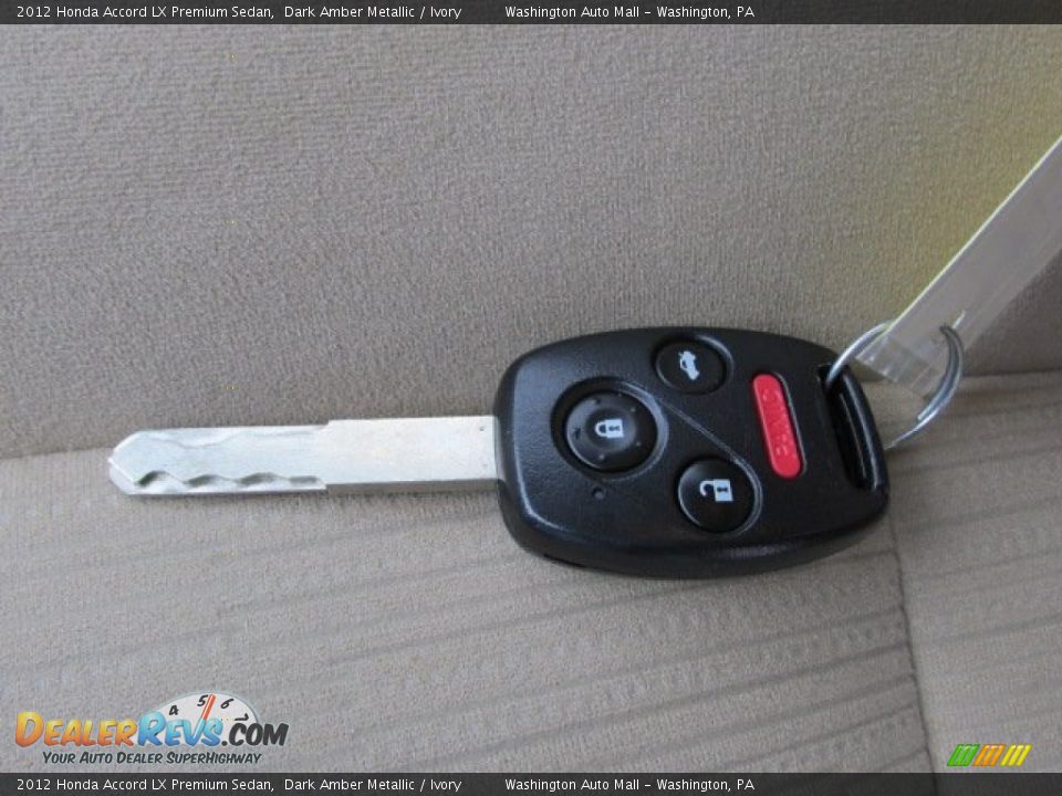 2012 Honda Accord LX Premium Sedan Dark Amber Metallic / Ivory Photo #17