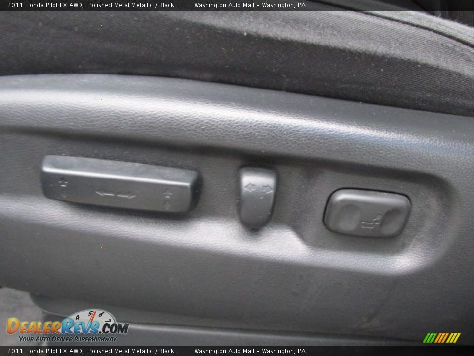 2011 Honda Pilot EX 4WD Polished Metal Metallic / Black Photo #12
