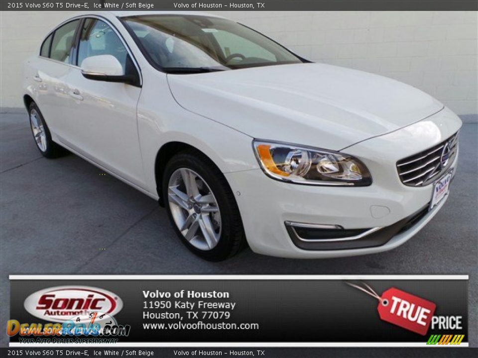 2015 Volvo S60 T5 Drive-E Ice White / Soft Beige Photo #1