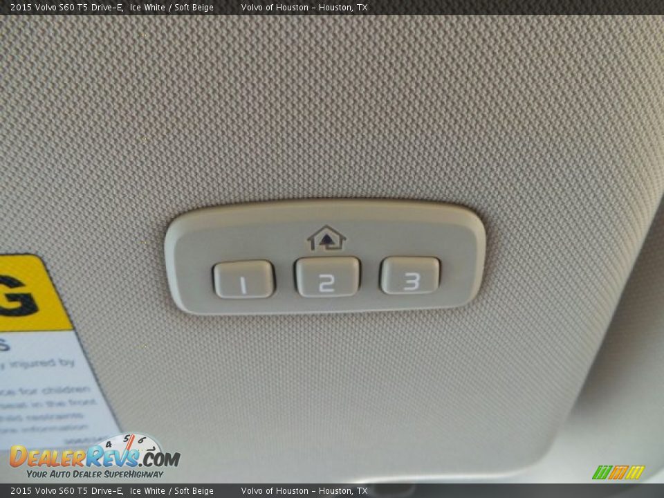2015 Volvo S60 T5 Drive-E Ice White / Soft Beige Photo #14