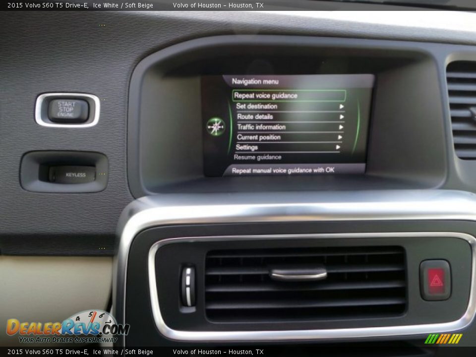 2015 Volvo S60 T5 Drive-E Ice White / Soft Beige Photo #16