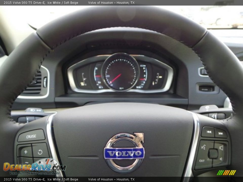 2015 Volvo S60 T5 Drive-E Ice White / Soft Beige Photo #21