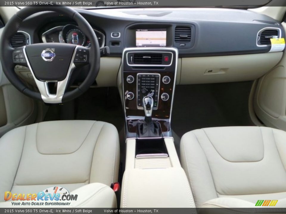 2015 Volvo S60 T5 Drive-E Ice White / Soft Beige Photo #25