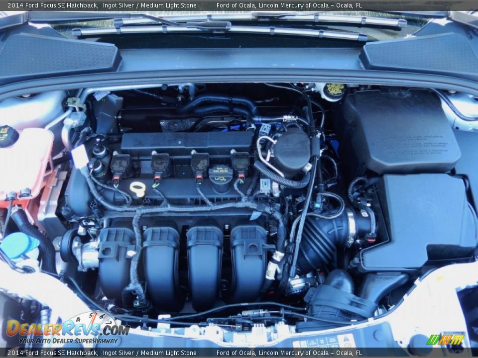 2014 Ford Focus SE Hatchback Ingot Silver / Medium Light Stone Photo #11