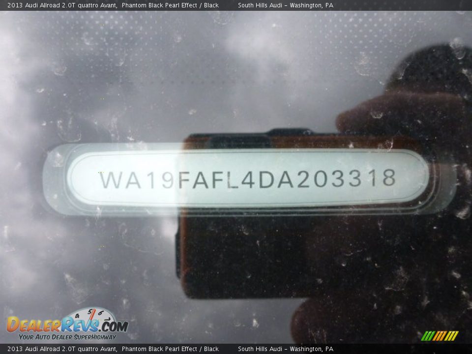 2013 Audi Allroad 2.0T quattro Avant Phantom Black Pearl Effect / Black Photo #14