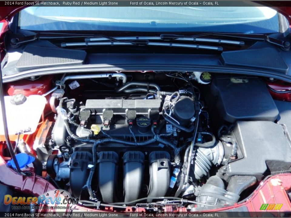 2014 Ford Focus SE Hatchback Ruby Red / Medium Light Stone Photo #12