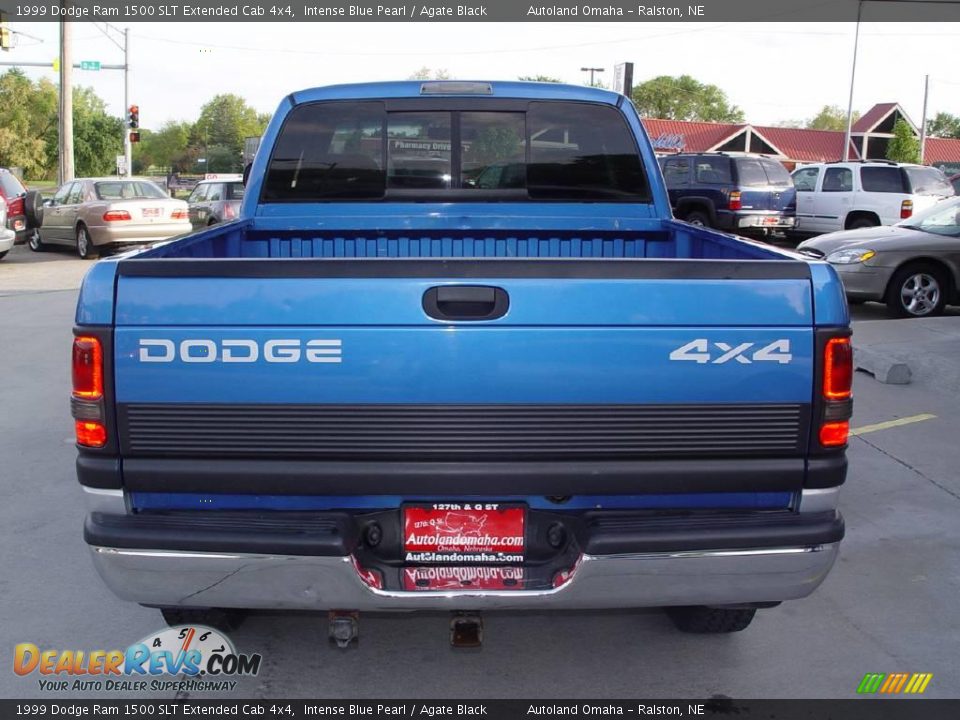 1999 Dodge Ram 1500 SLT Extended Cab 4x4 Intense Blue Pearl / Agate Black Photo #29