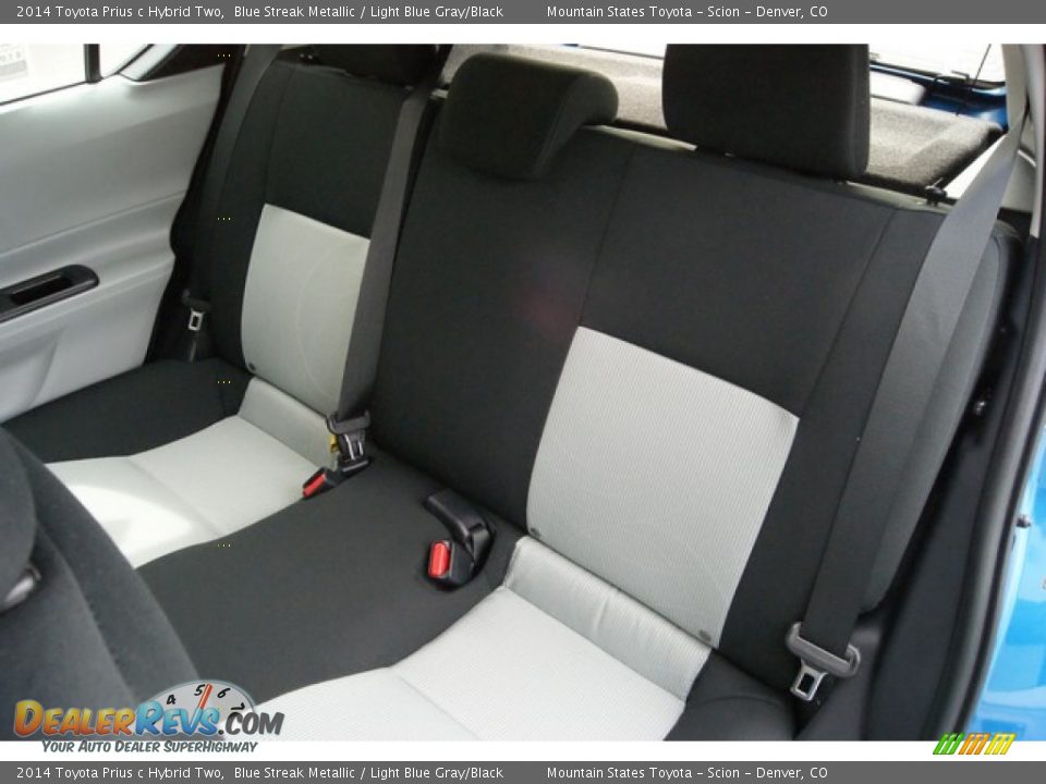 2014 Toyota Prius c Hybrid Two Blue Streak Metallic / Light Blue Gray/Black Photo #7