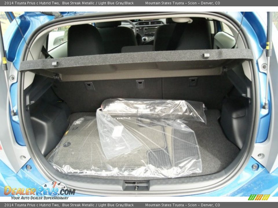 2014 Toyota Prius c Hybrid Two Blue Streak Metallic / Light Blue Gray/Black Photo #8