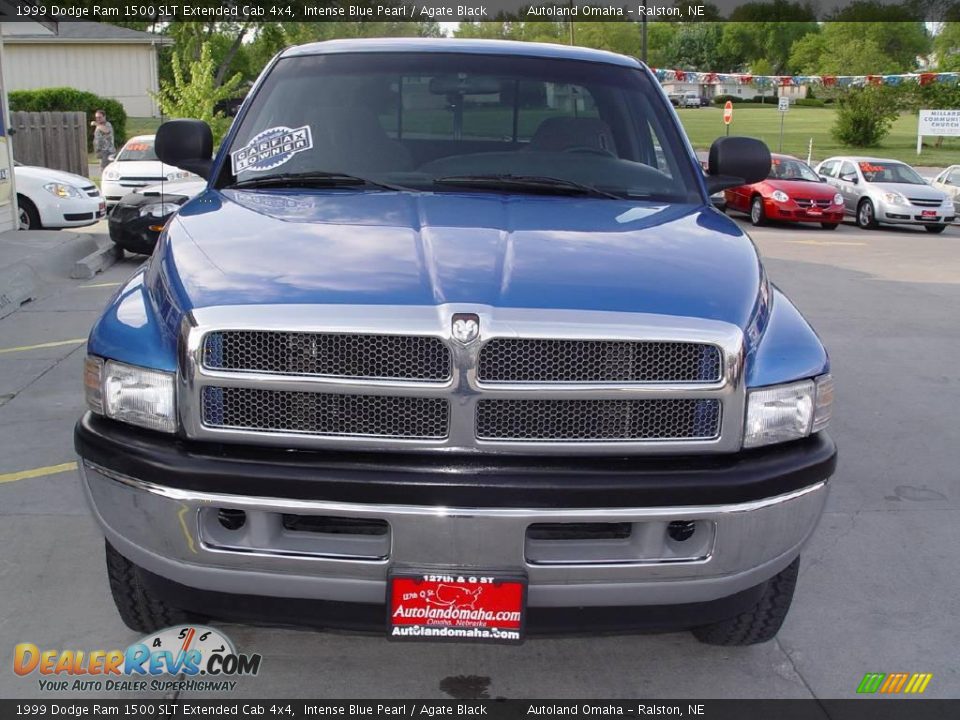 1999 Dodge Ram 1500 SLT Extended Cab 4x4 Intense Blue Pearl / Agate Black Photo #32