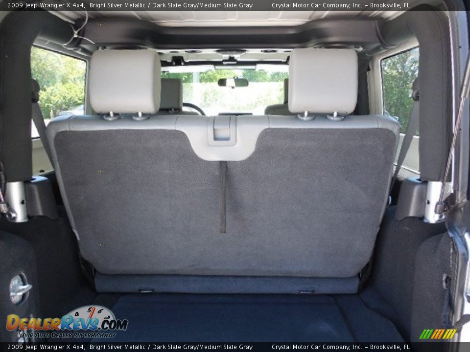 2009 Jeep Wrangler X 4x4 Bright Silver Metallic / Dark Slate Gray/Medium Slate Gray Photo #7