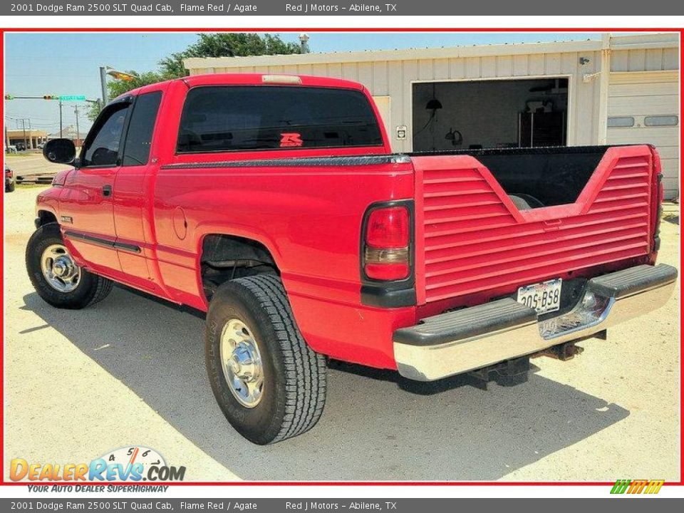 2001 Dodge Ram 2500 SLT Quad Cab Flame Red / Agate Photo #3