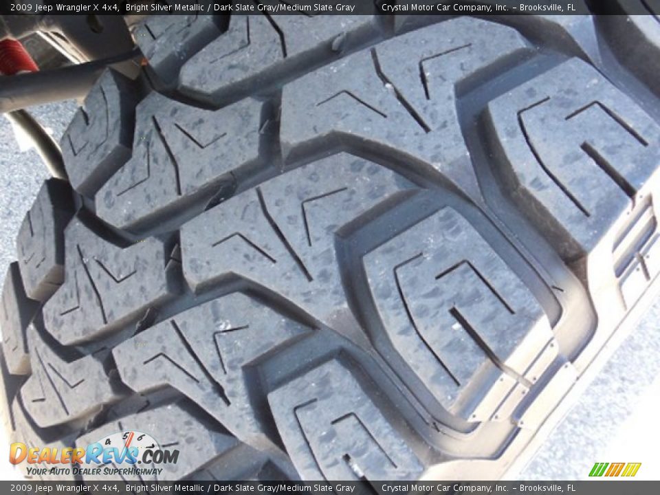 2009 Jeep Wrangler X 4x4 Bright Silver Metallic / Dark Slate Gray/Medium Slate Gray Photo #16