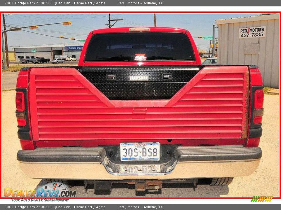 2001 Dodge Ram 2500 SLT Quad Cab Flame Red / Agate Photo #4