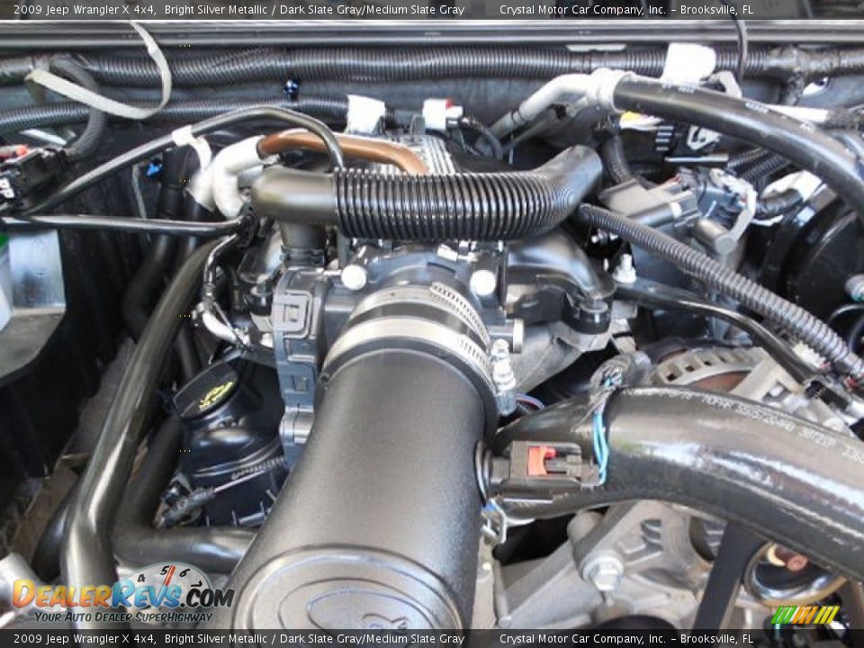 2009 Jeep Wrangler X 4x4 Bright Silver Metallic / Dark Slate Gray/Medium Slate Gray Photo #17