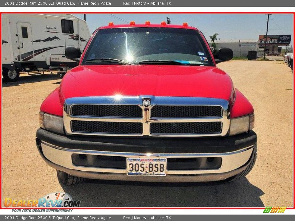 2001 Dodge Ram 2500 SLT Quad Cab Flame Red / Agate Photo #10