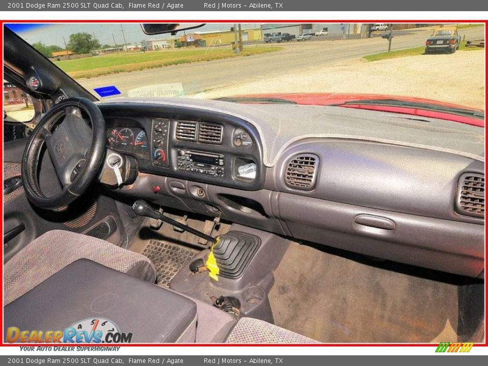 2001 Dodge Ram 2500 SLT Quad Cab Flame Red / Agate Photo #21