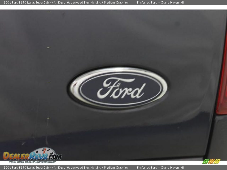 2001 Ford F150 Lariat SuperCab 4x4 Deep Wedgewood Blue Metallic / Medium Graphite Photo #11