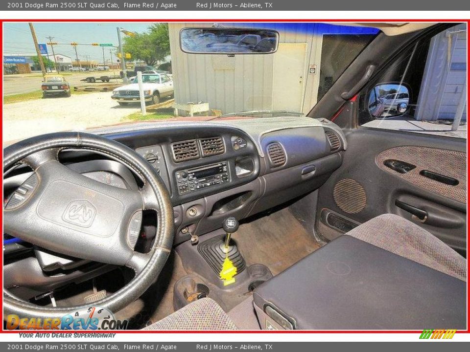 2001 Dodge Ram 2500 SLT Quad Cab Flame Red / Agate Photo #27