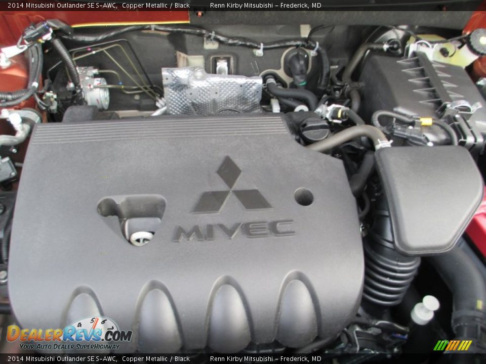 2014 Mitsubishi Outlander SE S-AWC Copper Metallic / Black Photo #36