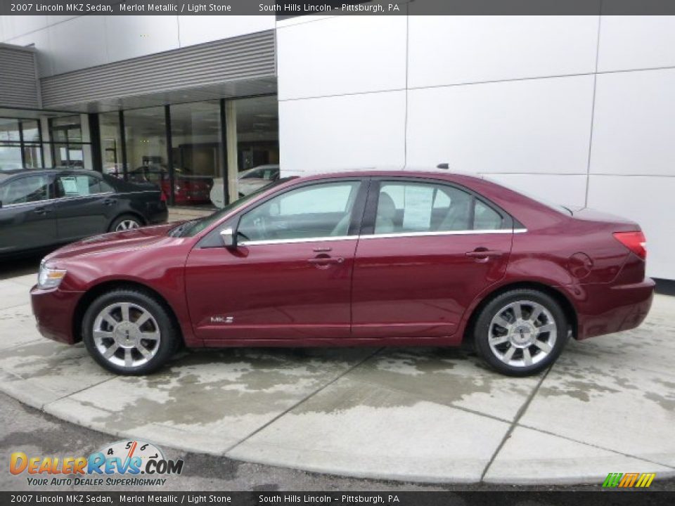 2007 Lincoln MKZ Sedan Merlot Metallic / Light Stone Photo #2