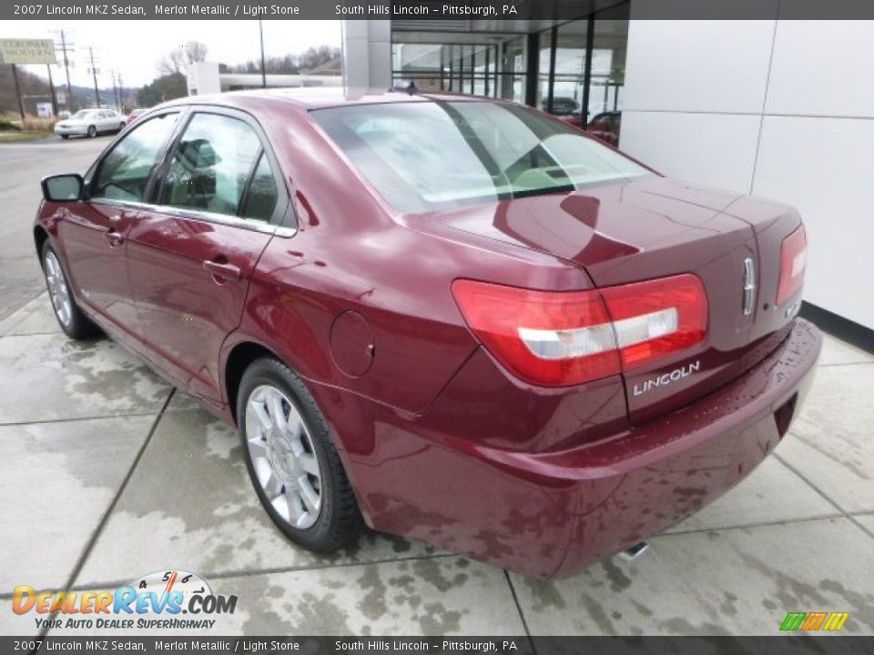 2007 Lincoln MKZ Sedan Merlot Metallic / Light Stone Photo #3