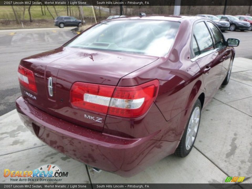 2007 Lincoln MKZ Sedan Merlot Metallic / Light Stone Photo #5