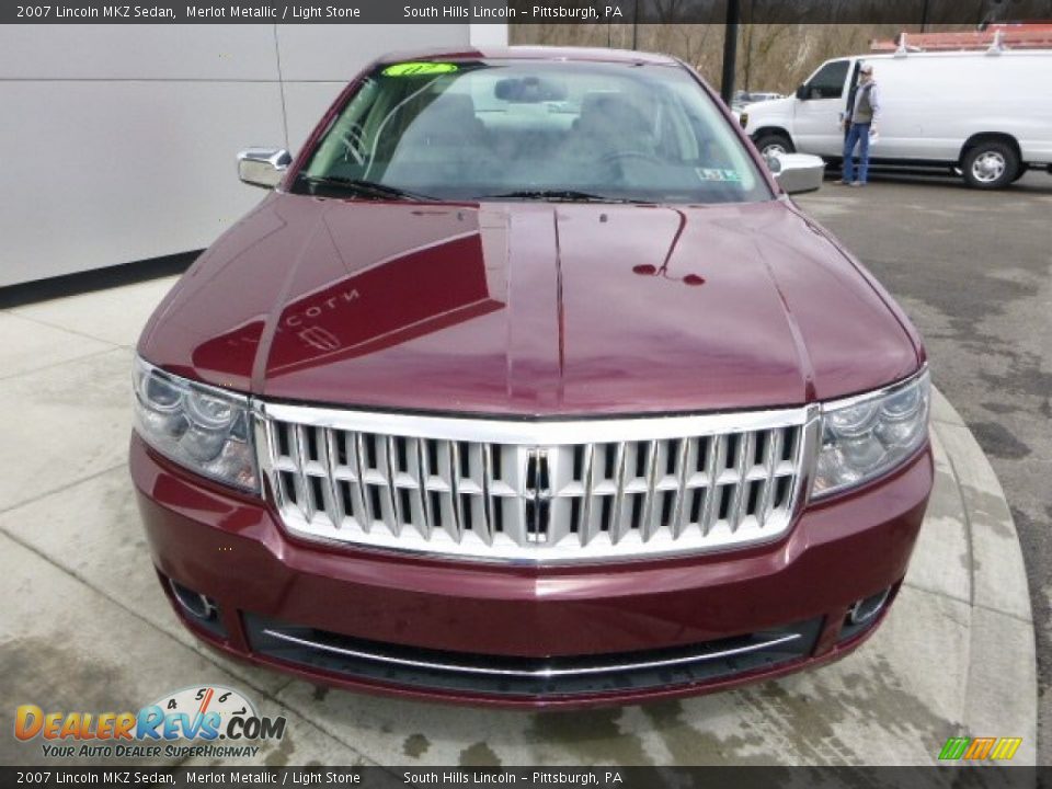 2007 Lincoln MKZ Sedan Merlot Metallic / Light Stone Photo #8
