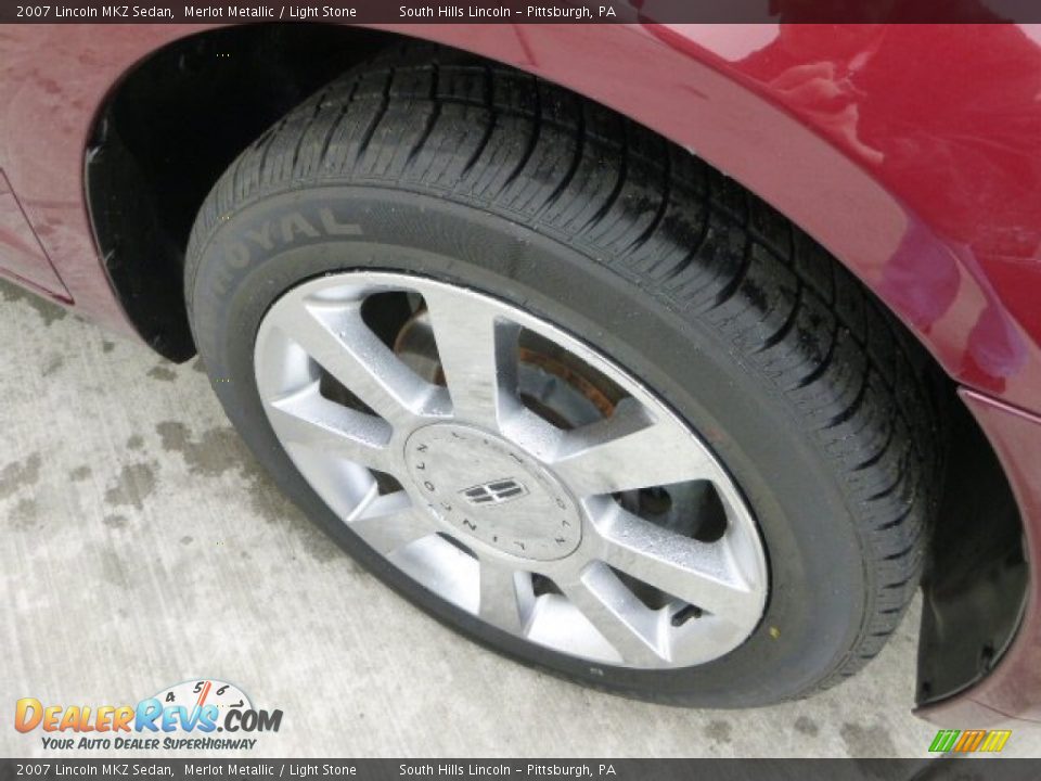 2007 Lincoln MKZ Sedan Merlot Metallic / Light Stone Photo #9