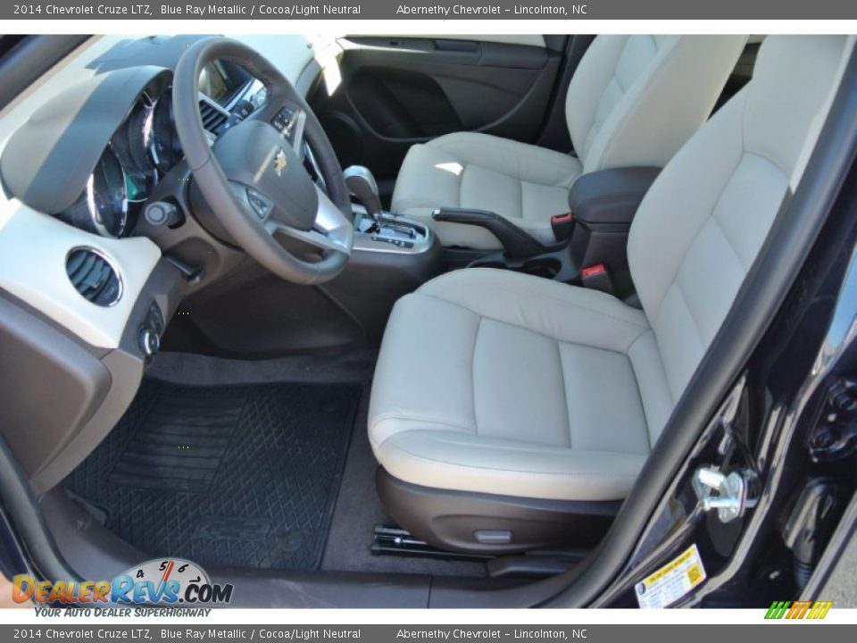 Cocoa/Light Neutral Interior - 2014 Chevrolet Cruze LTZ Photo #8