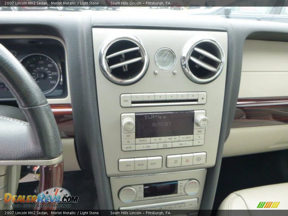 2007 Lincoln MKZ Sedan Merlot Metallic / Light Stone Photo #23
