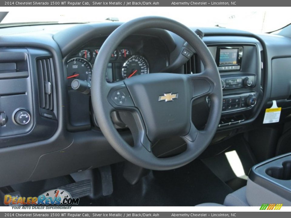 2014 Chevrolet Silverado 1500 WT Regular Cab Silver Ice Metallic / Jet Black/Dark Ash Photo #18