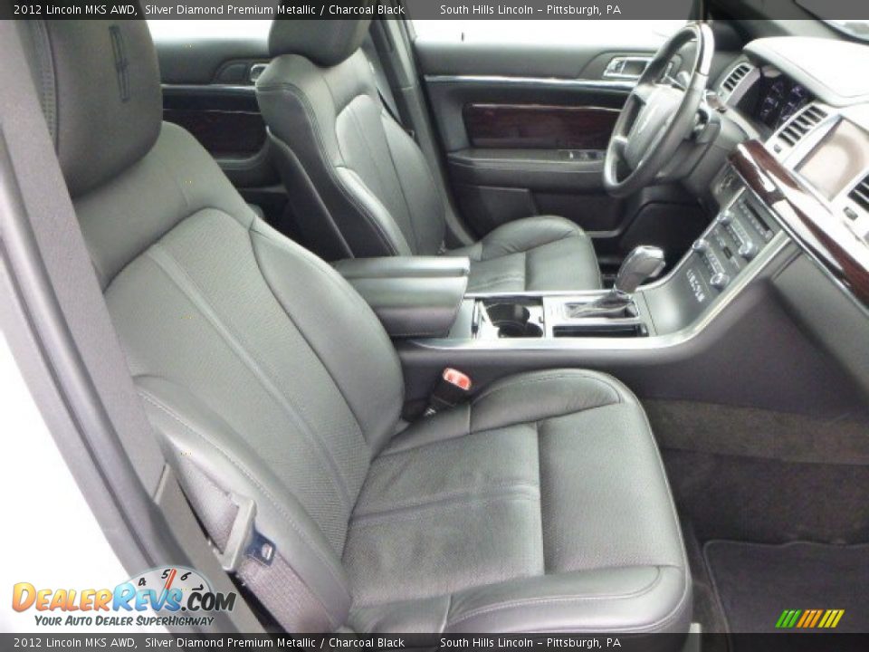 2012 Lincoln MKS AWD Silver Diamond Premium Metallic / Charcoal Black Photo #10