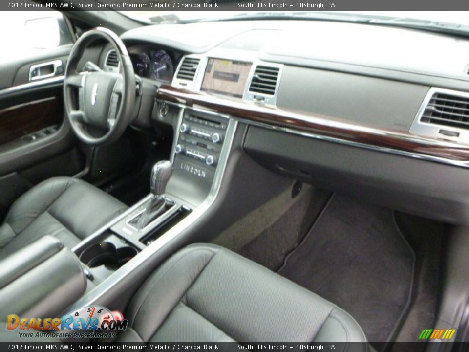 2012 Lincoln MKS AWD Silver Diamond Premium Metallic / Charcoal Black Photo #11