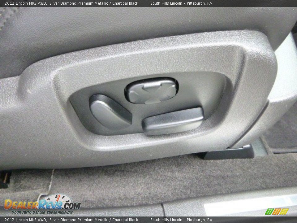 2012 Lincoln MKS AWD Silver Diamond Premium Metallic / Charcoal Black Photo #12