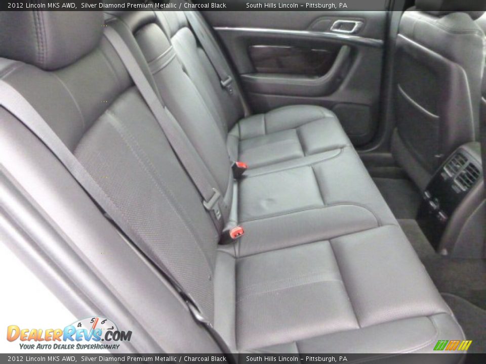 2012 Lincoln MKS AWD Silver Diamond Premium Metallic / Charcoal Black Photo #14
