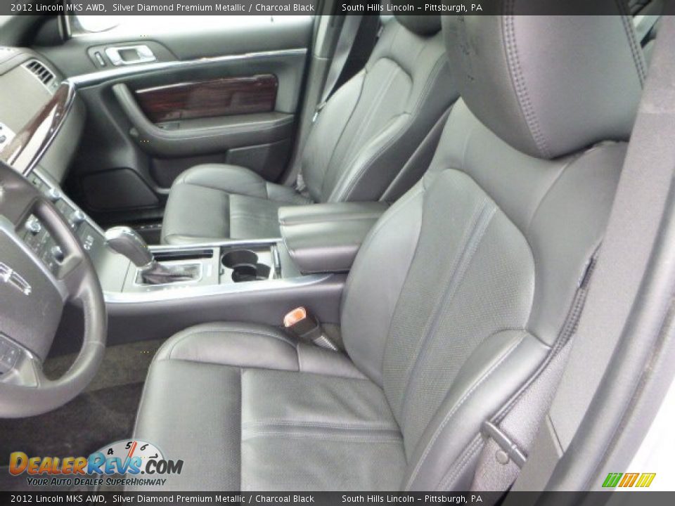 2012 Lincoln MKS AWD Silver Diamond Premium Metallic / Charcoal Black Photo #15