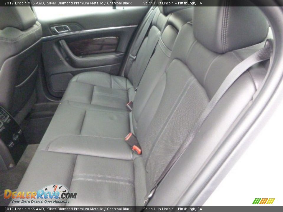 2012 Lincoln MKS AWD Silver Diamond Premium Metallic / Charcoal Black Photo #16