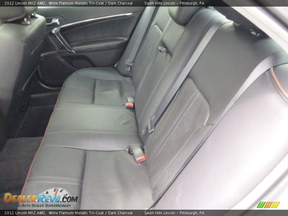 2012 Lincoln MKZ AWD White Platinum Metallic Tri-Coat / Dark Charcoal Photo #16