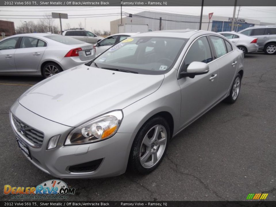 2012 Volvo S60 T5 Silver Metallic / Off Black/Anthracite Black Photo #8
