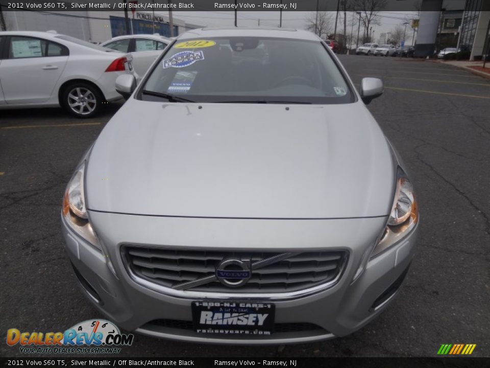 2012 Volvo S60 T5 Silver Metallic / Off Black/Anthracite Black Photo #9