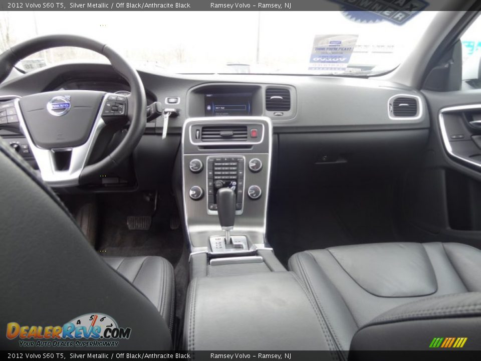 2012 Volvo S60 T5 Silver Metallic / Off Black/Anthracite Black Photo #12
