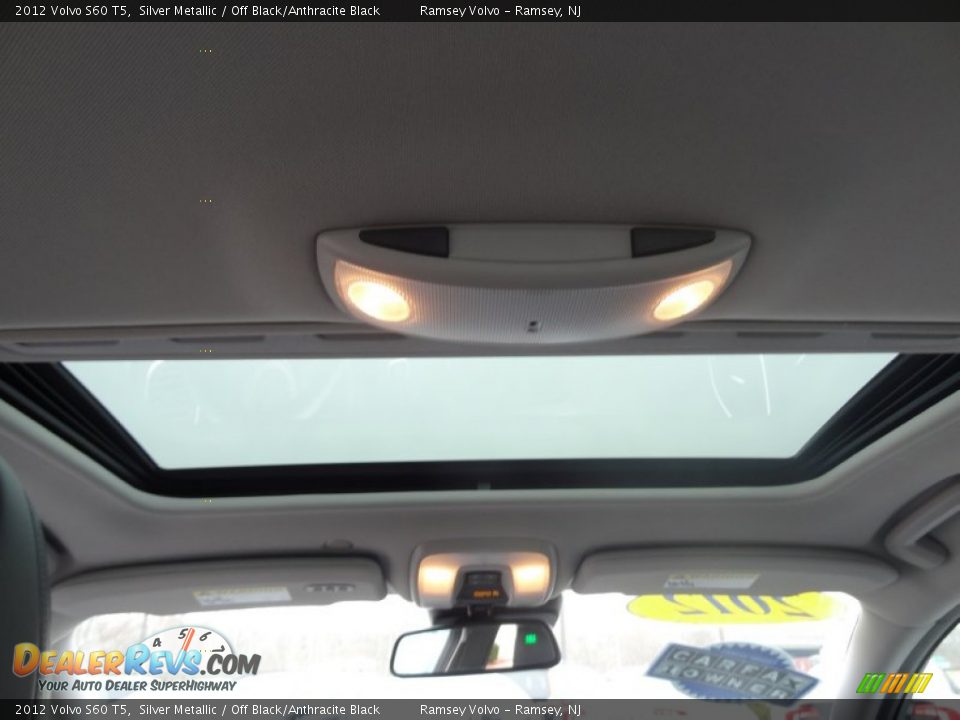 2012 Volvo S60 T5 Silver Metallic / Off Black/Anthracite Black Photo #13